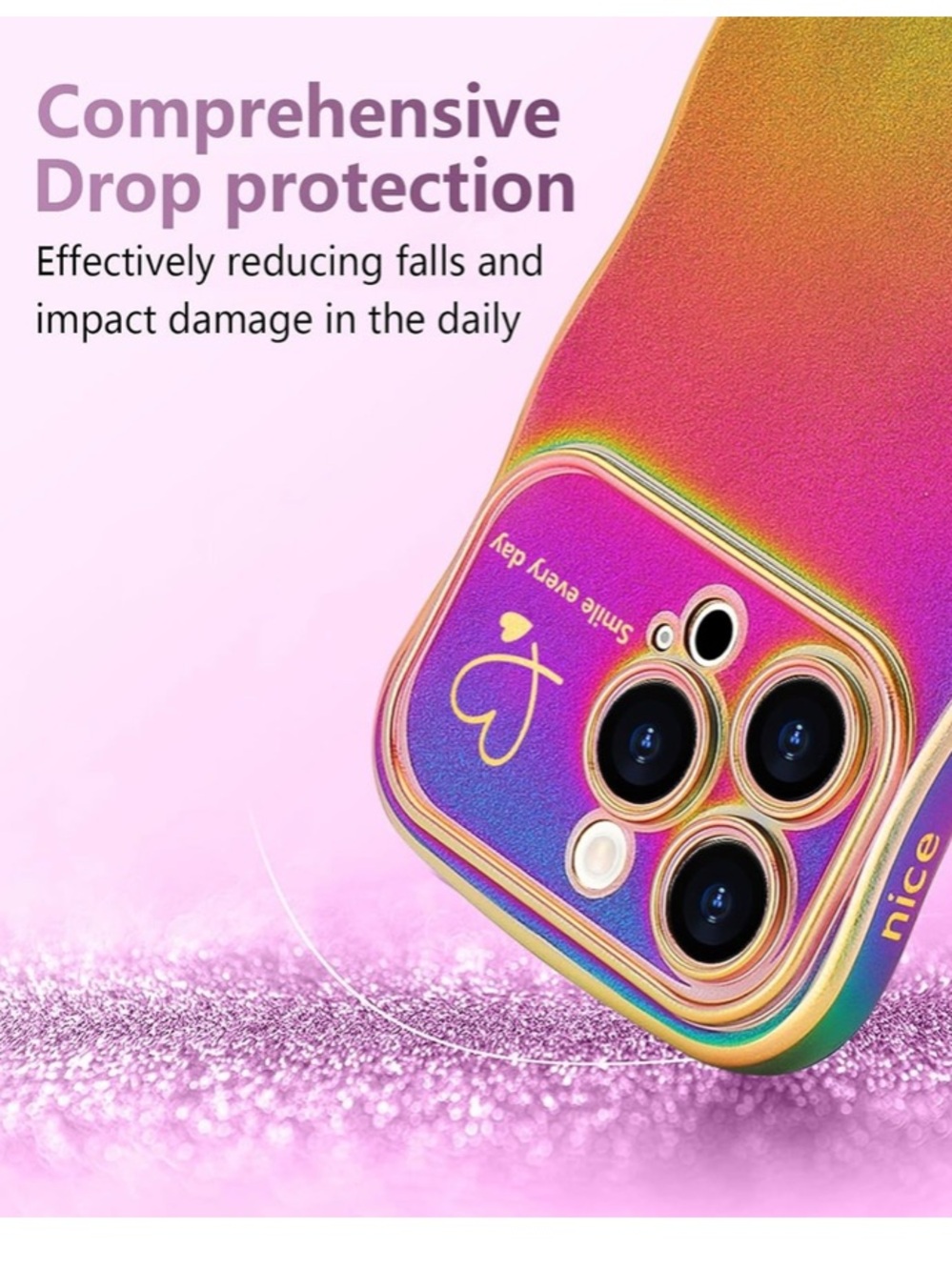 iPhone 13 Pro Max Multicolor Gradient Protective Case - Picture 3 of 6